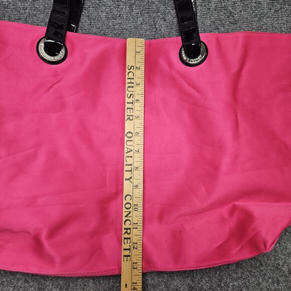 VTG Y2K Victorias Secret Tote Bag Pink Black Handles Beach Pool Carry 90s - Picture 9 of 12